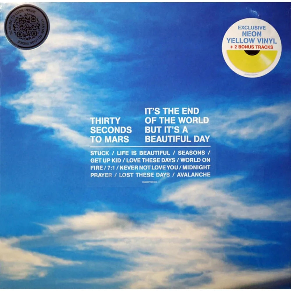 30 Seconds To Mars - It's The End Of The World But It's A Beautiful Day (Vinilo LP Color Amarillo Neon nuevo)