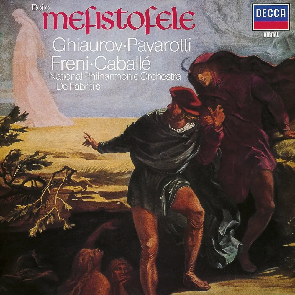 Arrigo Boito, Nicolai Ghiaurov, Luciano Pavarotti, Mirella Freni, Montserrat Caballé, National Philharmonic Orchestra, Oliviero De Fabritiis - Mefistofele (CD Triple (3CD) nuevo)