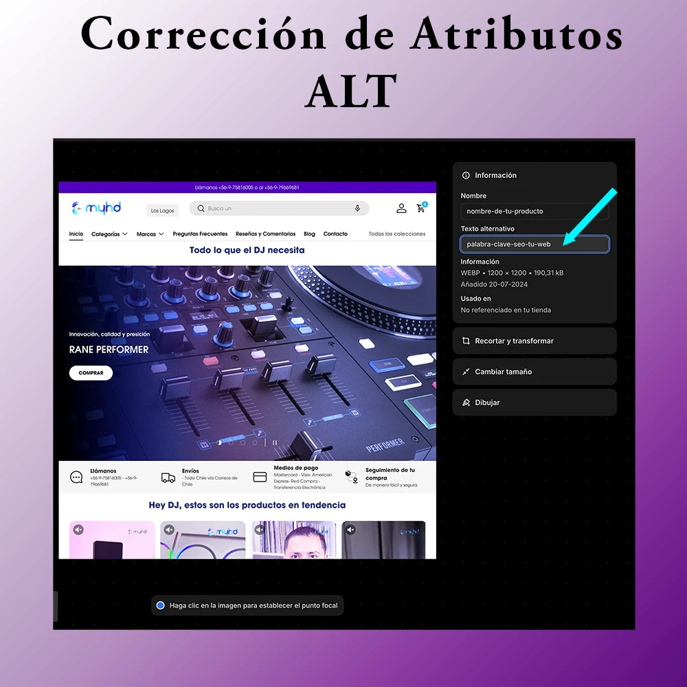 Corrección de Atributos ALT juanbarrera.cl