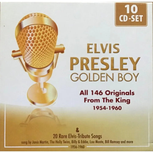Elvis Presley - Golden Boy  (All 146 Originals From The King 1954-1960 & 20 Rare Elvis-Tribute Songs) (CD (10CD) nuevo)