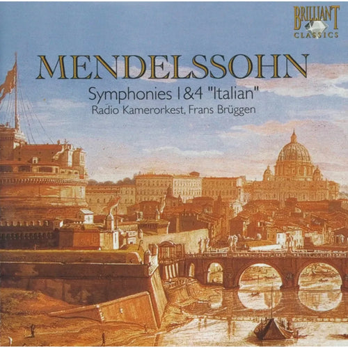 Felix Mendelssohn-Bartholdy ‎– Radio Kamerorkest, Frans Brüggen - Symphonies 1&4 "Italian" (CD nuevo)