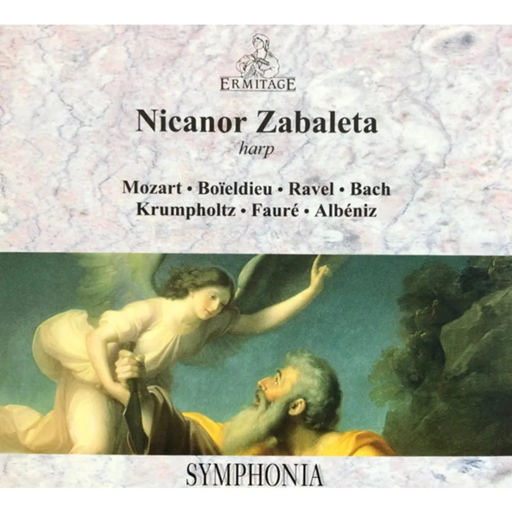 Nicanor Zabaleta, Wolfgang Amadeus Mozart • François-Adrien Boieldieu • Maurice Ravel • Johann Sebastian Bach • Johann Baptist Krumpholtz • Gabriel Fauré • Mateo Albéniz - Symphonia (CD nuevo)
