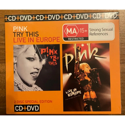 P!NK - Try This/ Live In Europe (CD + DVD nuevo)