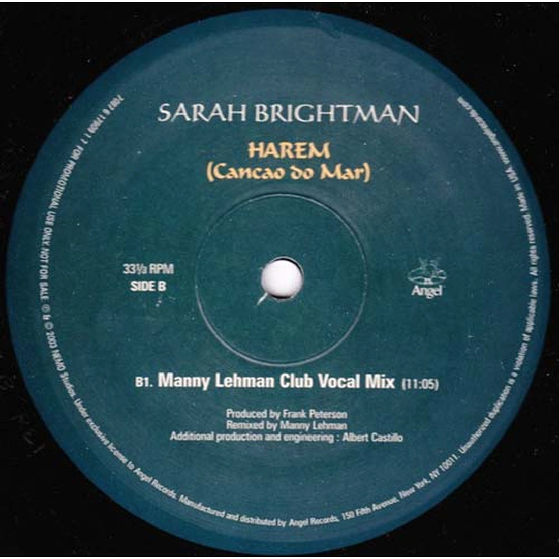 Vinilo Sarah Brightman Harem Cancao Do Mar Remixes Vogue VG+ myhd.cl - Año_2000