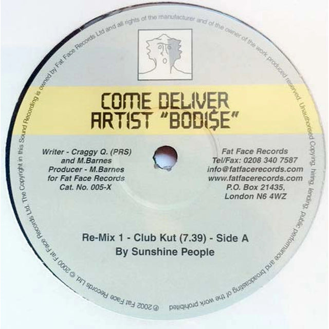 Vinilo usado Bodise Come Deliver VG+ Progressive House House 2002 España myhd.cl - Año_2000